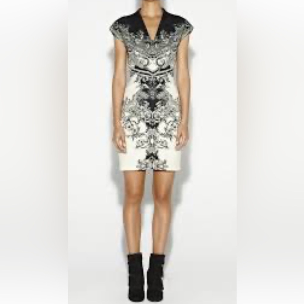Nicole Miller French Roman Style Bodycon A Line Sleeveless Dress 10. G30